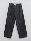 121 One Tuck Cotton Wide Pants