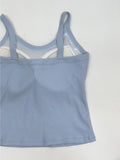 Ribbed U-neck Bra Top Sleeveless