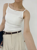 Boat Neck Square Ribbed Sleeveless