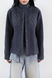 Argyle snap boucle jacket
