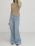 Slen Slit Knit T-shirt