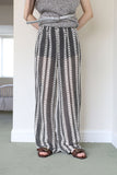 See-through vintage knit pants