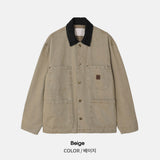 Quadra Pocket Pigment Collar Work Jacket