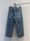 Two-Tuck Medium Washed Denim