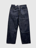 Unisex basic indigo wide slip denim