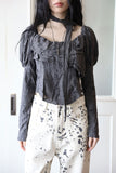 Ruby damage muffler blouse