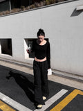 1+1 ROUND-HEM CROP TOP