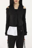 Punching suede vest