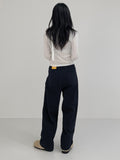 Mir Peach Cotton Wide Pants