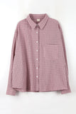 Rough sheer checked shirt