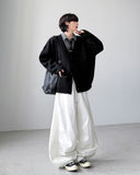 Art V-neck Balloon Cardigan