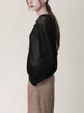 [Premium] Whole Garment Crochet Punching Cardigan
