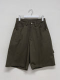 [unisex] Carpenter Cotton Bermuda Wide Pants