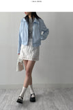 Jacquard Flower Mini Skirt