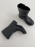 Buckle ankle rain boots