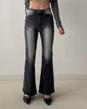 Brush Center Crease Bootcut Denim Pants