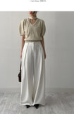 [Tie set] Puff half knit