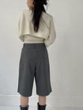 [24F/W] Semi Wide Bermuda Slacks
