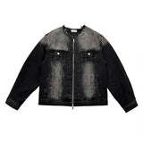 Mark Non Collar Denim Jacket