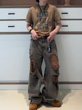 Western Vintage Damage Denim