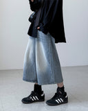 Celeb Wide Bermuda Denim