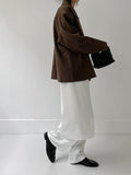 Satin Tia Layered Wide Pants