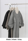 [Premium] Issey Pleats Kabra Sleeve Long One Piece