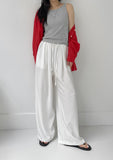 Kinder Linen Wide Banding Pants