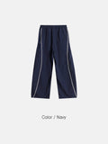 Nylon Piping Snap Pants
