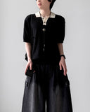Saint Boucle Collar Knit