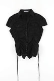 Simon Shirring Short Sleeve Shirt