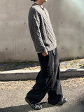 Moa Wool Twist Round Knit