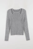 Jennifer open shoulder knit