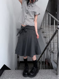 GINGHAM CHECK PUFF SHIRT