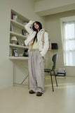 leather banding slacks