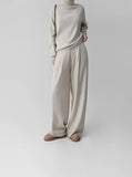 [Premium] Jenne Mock Neck Ribbed Knit Pants