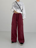 [unisex] 3way pin tuck cargo wide pants