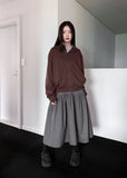 HIGHNECK CROP HOODIE ZIP-UP