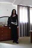 Dublin shirring long skirt