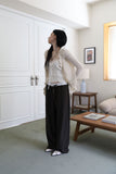 Lobul frill knit cardigan