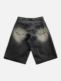 Melan Destroyed Bermuda Denim Pants