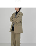 [unisex] Polka Raffel Overfit Single Blazer