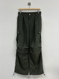 Hip Snap Nylon Cargo Pants