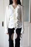 Ruffle bohemian blouse