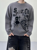 Zero Graffiti Jacquard Knit