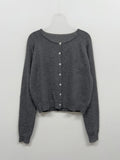 Sugar Symbol Round Neck Cardigan