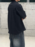 Seersucker combat pocket check shirt