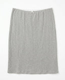 RIB RIBBON MIDI SKIRT
