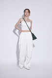 nylon pintuck carge pants