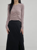 Oeol Shirring Tension T-shirt